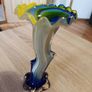 Vintage Art Glass Vase 19cm 380g Image 7