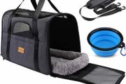 Pet Carrier Bag, Portable Cat Carrier Bag Top Opening, Removable Mat and Breathable Mesh, Foldable Cat Carrier Transport Bag for Dogs and Cats (MULTIPLE COLOURS/SIZES)
