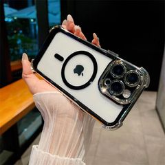 iPhone 16 Pro Max Clear Soft Magnetic Bumper Shockproof Case Cover