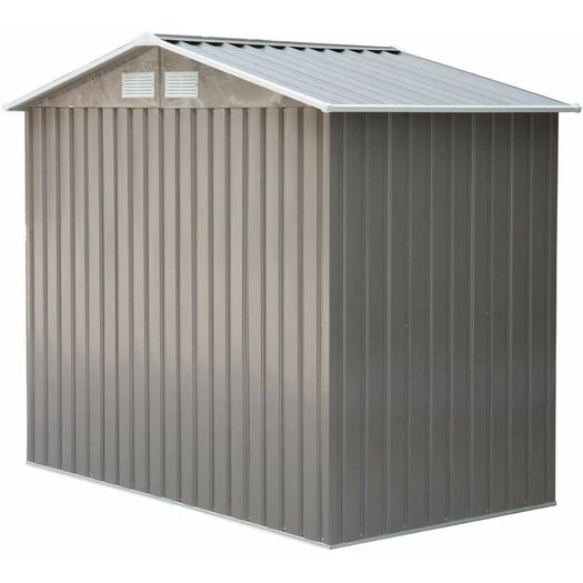 7ft. W X 4ft. D Metal Apex Garden Shed (free Postage)