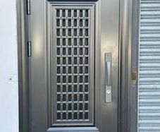 Heavy Duty Steel Door 860 x 90 x 2050 Charcoal with inner window BRAND NEW IN BOX