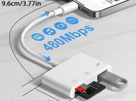 main image for ad 3-in-1 SD Card Reader with USB Adapter - Plug &amp; Play Memory Card Viewer for Phones USB-C Type-C Connector