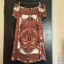 Miss Guided Bardot paisley dress size 8 Image 2