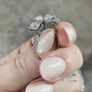 Engagement/Anniversary Moissanite Rings - 2 Rings Image 3