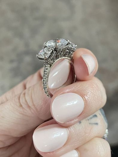 Engagement/Anniversary Moissanite Rings - 2 Rings