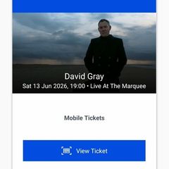 2 David Gray tickets