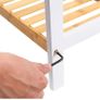 2 tier wooden shoe rack Image 7