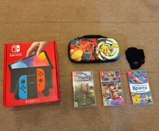 Nintendo Switch OLED bundle (with 4 Joy-Cons, 3 games)