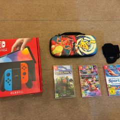 Nintendo Switch OLED bundle (with 4 Joy-Cons, 3 games)