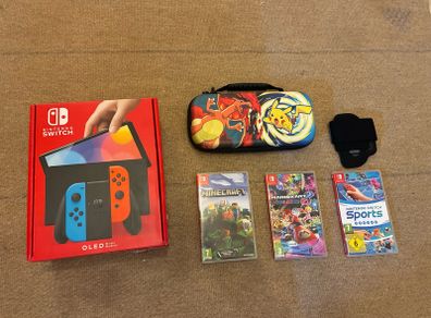 Nintendo Switch OLED bundle (with 4 Joy-Cons, 3 games)