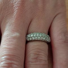 Sterling Silver Ring - Size L - Stamped for Silver (sl56)