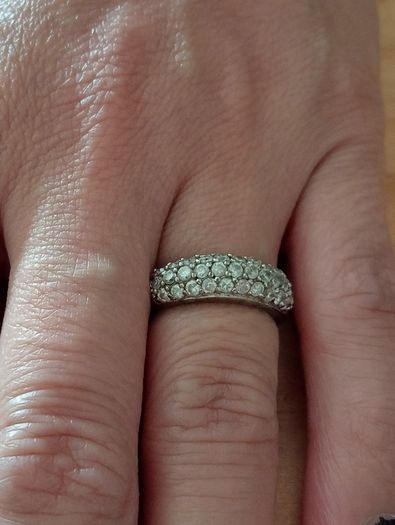 Sterling Silver Ring - Size L - Stamped for Silver (sl56)
