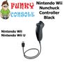 Nintendo Wii Nunchuck Wired Controller Remote Nunchuk Wii U Console Black Image 3