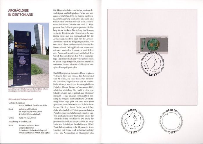 2008 Bundes Republic Deutschland (Germany) Federal Annual Stamp EFT Collection 2008. Includes 49 images of contents