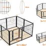NEW SALE | Dog Pen, 8 Panel Puppy Pen with Door, High 60cm Indoor/Outdoor Dog Playpen Image 3