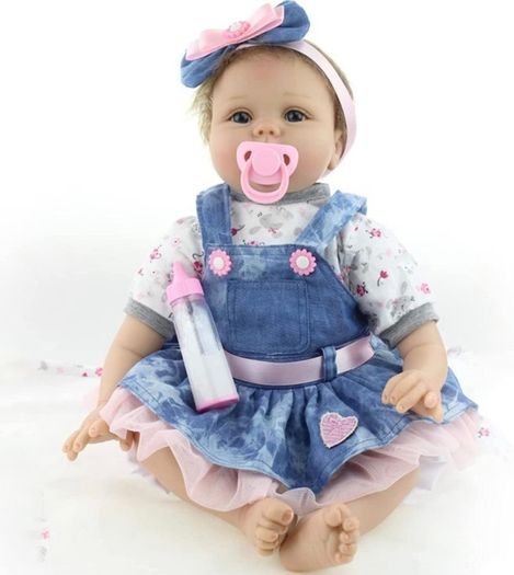 Realistic 22''/55cm Reborn Baby Dolls Real Life Soft Silicone Vinyl Reborn Dolls Lifelike Reborn Toddler Girls Handmade Boy Girl Toy (FREE POSTAGE)