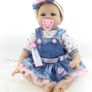Realistic 22''/55cm Reborn Baby Dolls Real Life Soft Silicone Vinyl Reborn Dolls Lifelike Reborn Toddler Girls Handmade Boy Girl Toy (FREE POSTAGE) Image 2