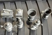 selection of seven pewter ornaments
