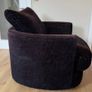 Navy Swivel Armchair Image 2