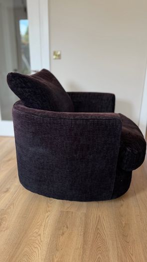 Navy Swivel Armchair
