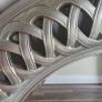 Large Round Pewter Wall Mirror Like New Image 2
