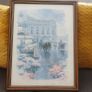 2 Artwork/Street Scene, Figures and Flower Stalls at 24.00euro Each Image 5