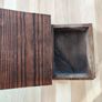 wooden wood book case storage case gift present box embossed Don Quixote Image 2