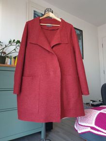 Oska Burgundy Red Wool Coat Size 3