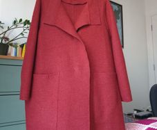 Oska Burgundy Red Wool Coat Size 3