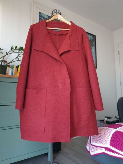 Oska Burgundy Red Wool Coat Size 3