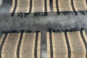 Never Used  Set of 4 Striped Rectangular Seagrass Placemats