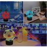 Football 3D Optical Illusion Lamp Night Light for Boys, 7 Color Changing Touch Table Image 3