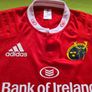 2016/17 Munster Rugby Adidas Tight Fit Jersey Size L Adults Image 4