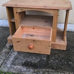 Wooden Corner TV Unit
