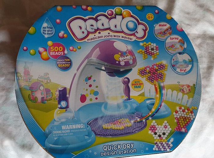 A Large Set of Beados Items plus A Quick Drying Design Station - Original Box Available - See Pics - Hours of Fun  - #