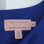 Ted Baker Royal Blue Dress with Ruffle Shoulders  Size UK 10 Ted Size 2 Image 3