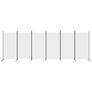 6-Panel Room Divider White 520x180 cm Fabric Image 2