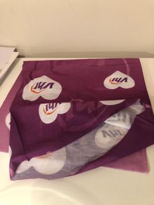 Purple running bandana