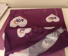 Purple running bandana