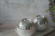 Plate and set of 2 Candle Holders The  Grange Collection