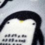 Cosy Penguin Fleece Double Duvet Set Grey Multiple Sizes (free Postage) Image 4