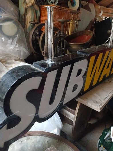 large subway sign