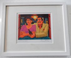 Graham Knuttel Happy Hour Hand Signed Print