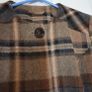 Stylish plaid wool blend coat, size 10 Image 4