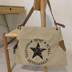 Vintage Canvas Tote Bag Cream - BRAND NEW