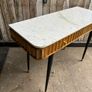 console table with marble top and brass detail Image 2
