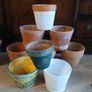 Terracotta ceramic Plants Pot set of 12 Image 4