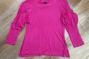 Limited Collection Pink Ruffled Sleeve Top Size 10