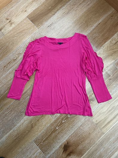 Limited Collection Pink Ruffled Sleeve Top Size 10