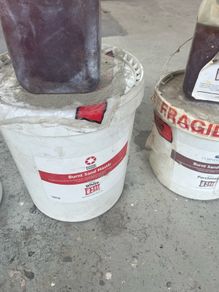Selection of Burnt cement mastic